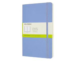 Блокнот Moleskine Classic Soft Large A5 120 листов без линовки голубой на сшивке (130x210 мм)